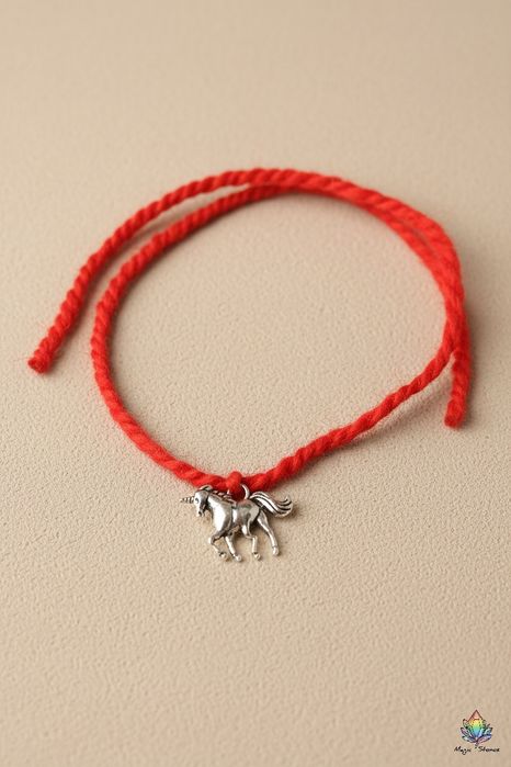 Подвески Подковы на красной иерусалимской нити