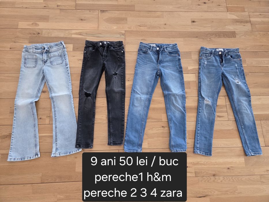 Blugi colanti pantaloni ZARA 8-9 ani