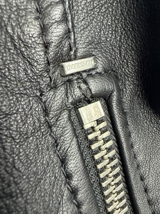 DIESEL байкър яке от естествена кожа