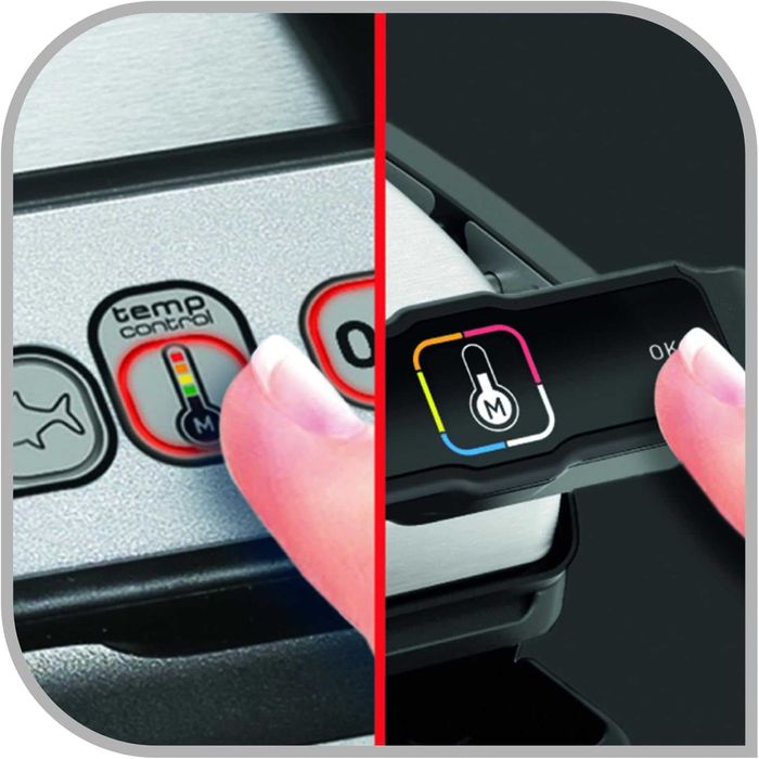 ПРОМО Нови 2г Гаранция Плочи с Незалепващо Покритие за Гофрети за Tefal OptiGrill XA7248, Подходящи За OptiGrill+ и Elite