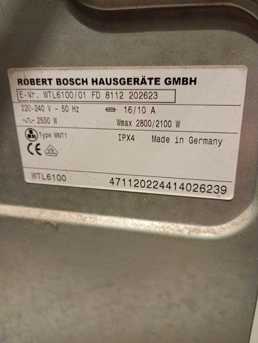 Uscător Bosch maxx pt piese