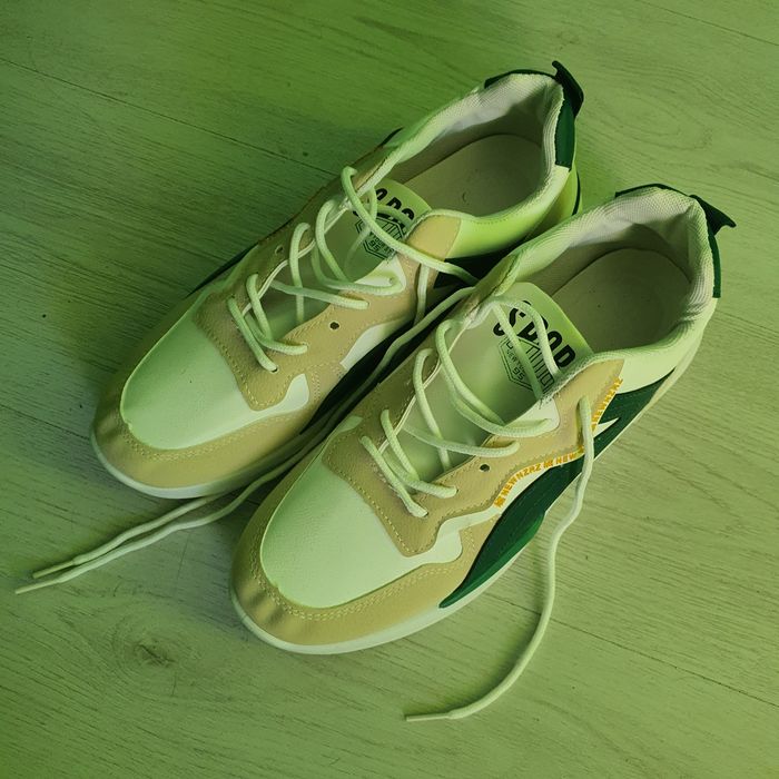 Мъжки Обувки Сникърси Спортни Елегантни кецове бяло бежово есенни 43