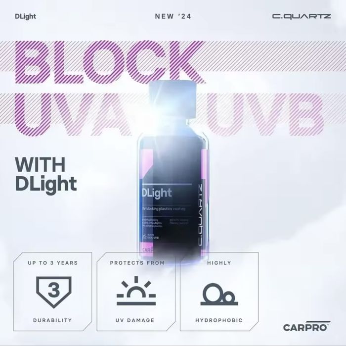 Protectie ceramica faruri auto DLight CarPro Cquartz