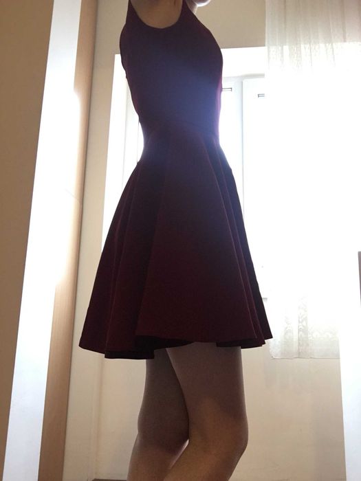 Rochie scurta Burgundy marime XS, eveniment/domnisoara de onoare