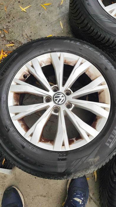 Set Roti All Season Originale VW Tiguan R17 Model Montana 5x112, Anvelope DOT 2024  7J x 17 ET 40