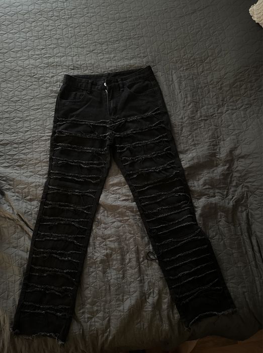 Blugi lungi negri oversized