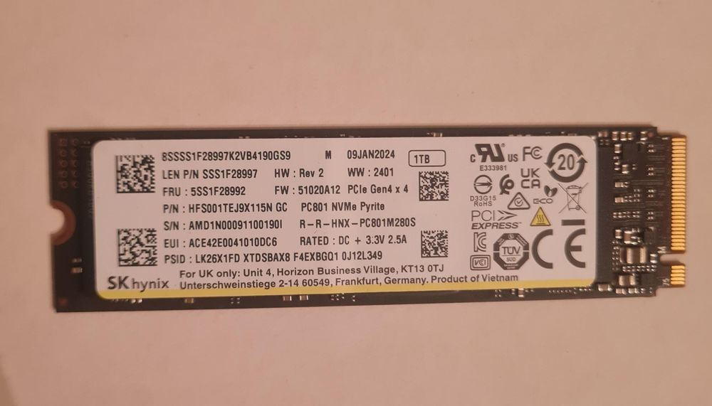 Ssd SKHynix 1tb.