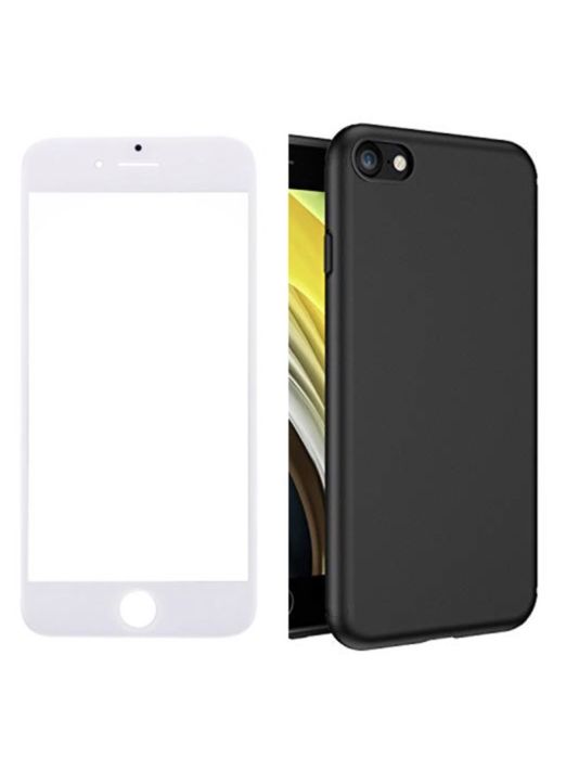 Husa Silicon Inside Case si Folie Sticla Prorect Iphone 8 7 6 Plus SE