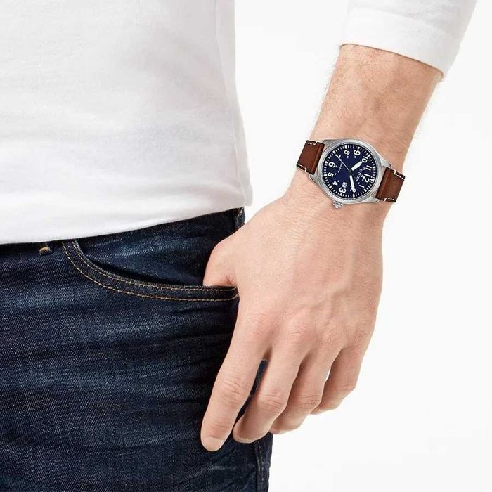 Citizen Garrison Military Eco-Drive Blue Dial BM6838-17L