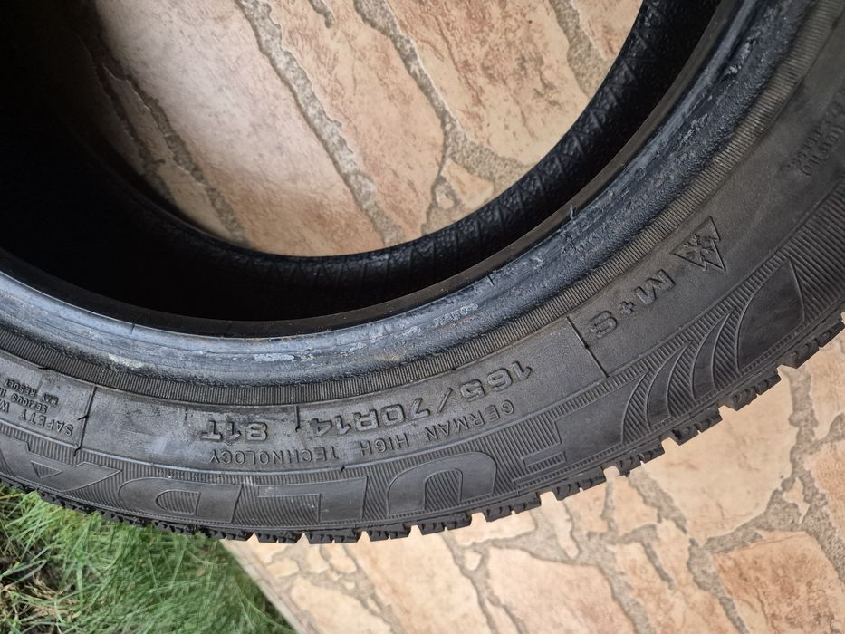 Vând cauciucuri 165/70/14 M+S set complet imp Germania