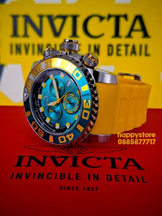 INVICTA Seahorse Yellow 52 mm, Инвикта нов ръчен часовник