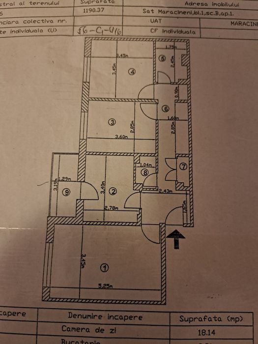 Apartament Maracineni