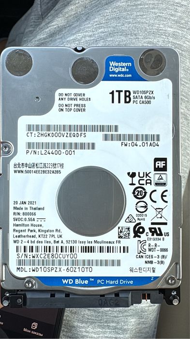 Жесткий диск 1 терабайт Western Digital