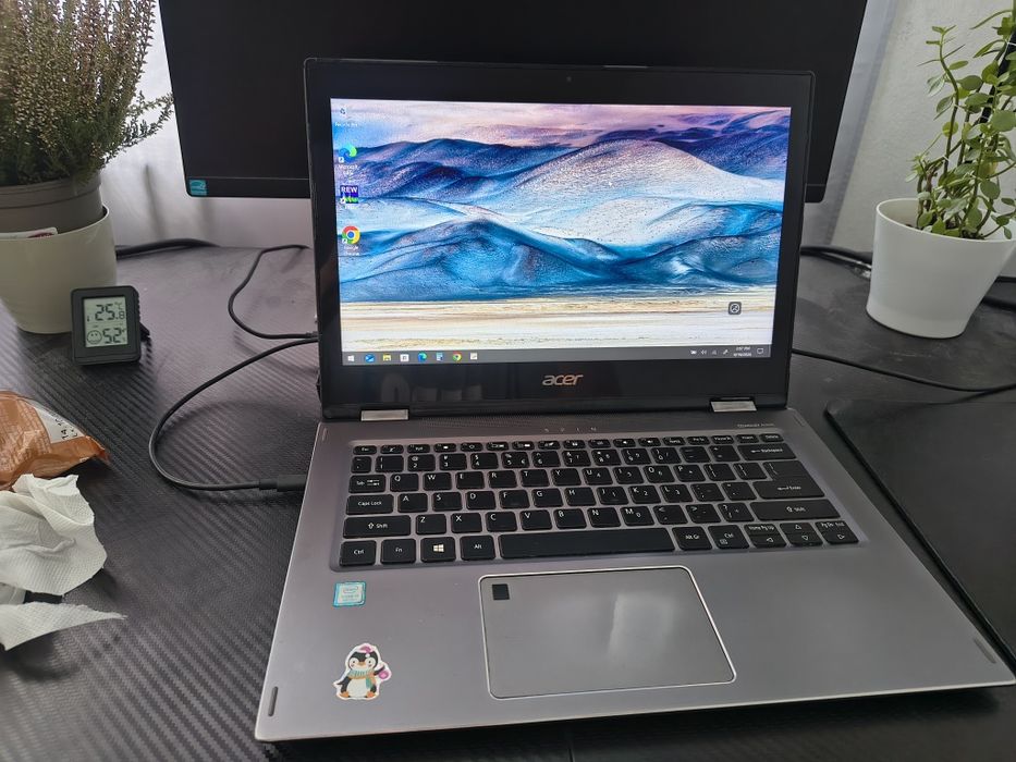 Laptop 2in1 Aluminiu Acer Spin 5 | i5-8250U, Ecran Touch FHD 360°, Tastatură Iluminată, Baterie Nouă + Pen