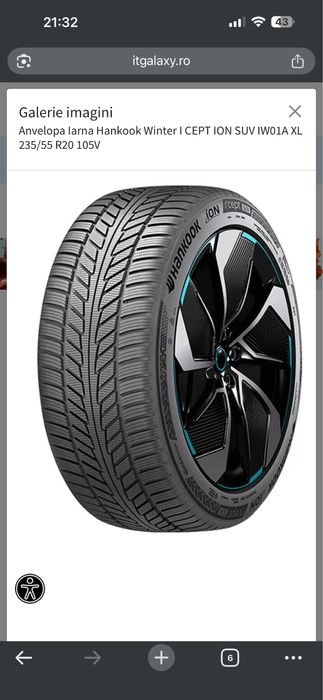 Hankook ION I*CEPT SUV IW01A 235/55 R20 105V XL  MFS  3PMSF  Sound absorber EV