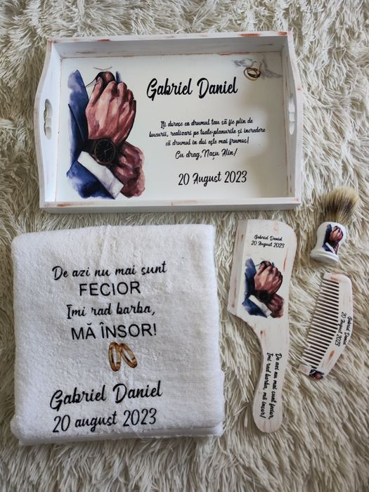 Tăviță mire și mireasă