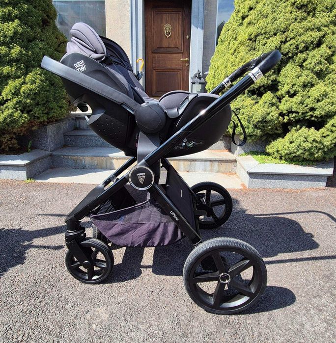 Количка Venicci Upline Slate Grey 2в1  Britax Römer Baby SafеPrо