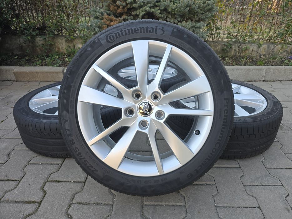 Set Jante Originale Skoda Octavia 17" 225/45 R17, 5x112, VW Seat Audi