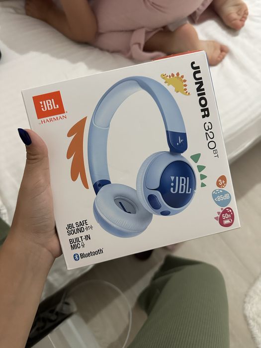 Детски слушалки JBL нови- сини