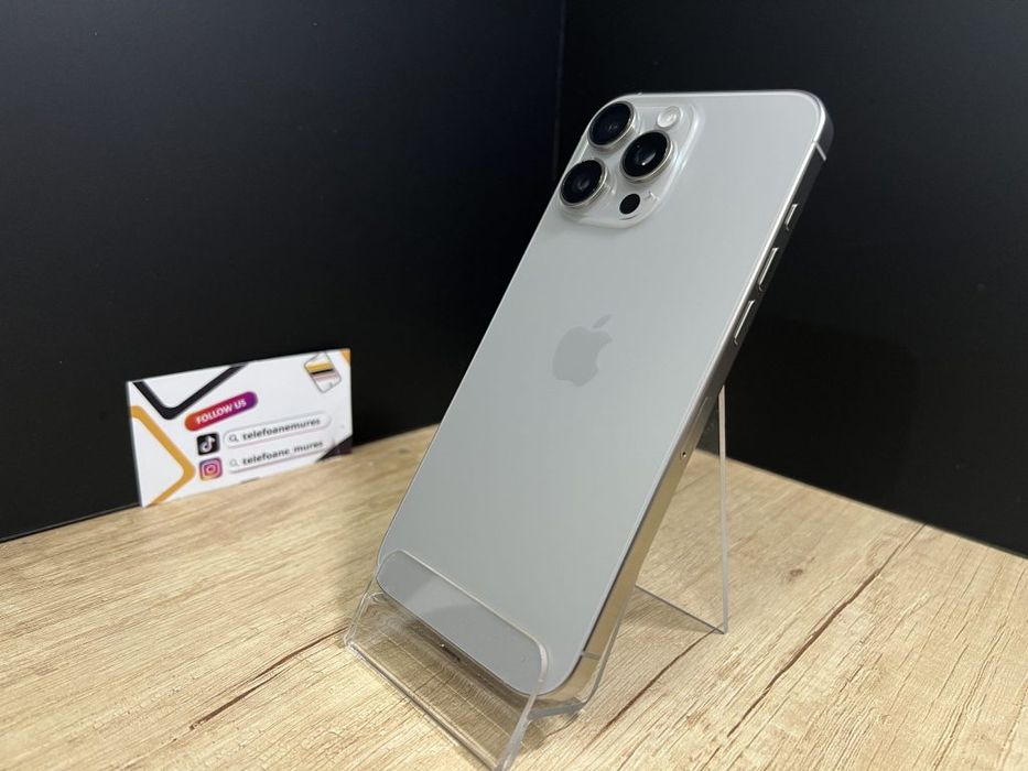 Iphone 16 Pro Max 256Gb Natural Titanium Second-Hand Foarte Bun 3 ani
