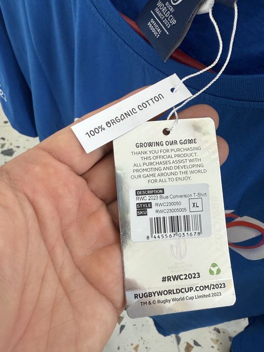 Tricou oficial Cupa Mondiala Rugby Franta 2023 marime XL nou