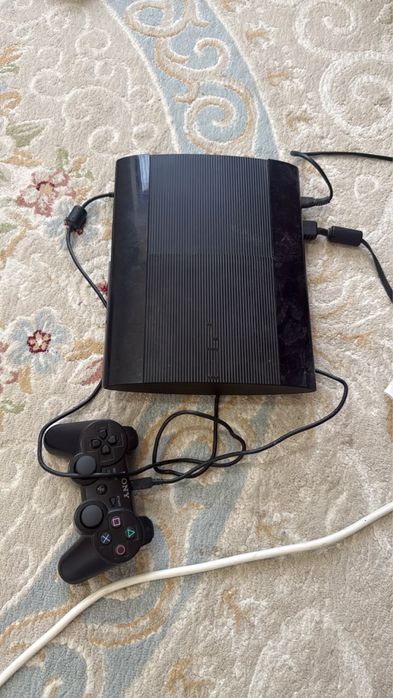 PS3 superslim, 3 джойстика, геймпада