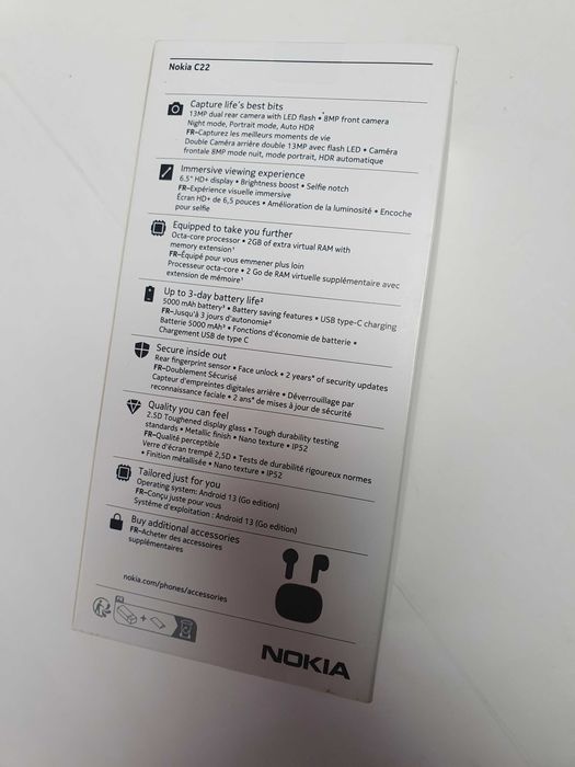 Nokia C22 Dual SIM(64GB)-НОВ