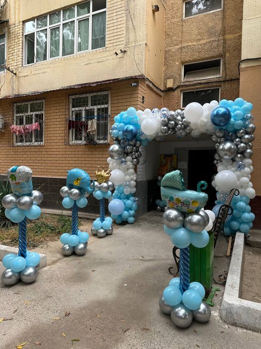 Оформление шарами Ташкент медведь Тедди аниматоры открыть бизнес