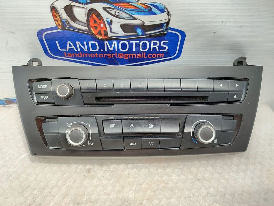 PANOU COMANDĂ CLIMA + PANOU COMANDĂ RADIO AUDIO BMW 1 SERIES F20 2012 / 2011–2015 / COD OEM 6411 9207197-02 / 9207197 (5E2)