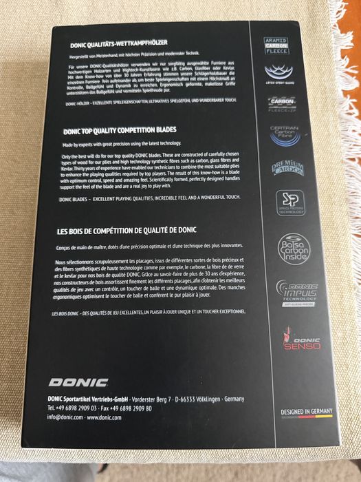 DONIC Defplay Senso (Straight/Права)