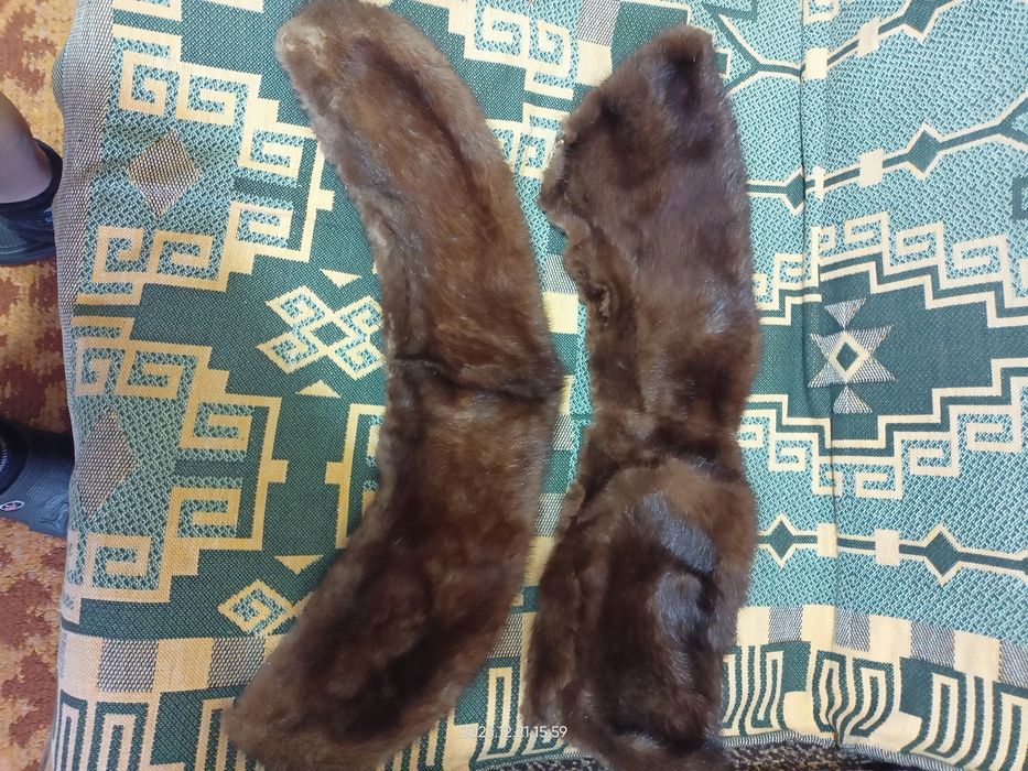 Меха.  Воротники. Отрезв цигейки.