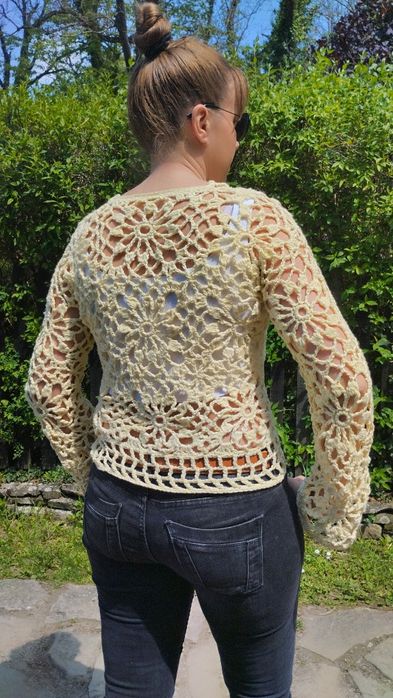 Ръчно плетена блуза