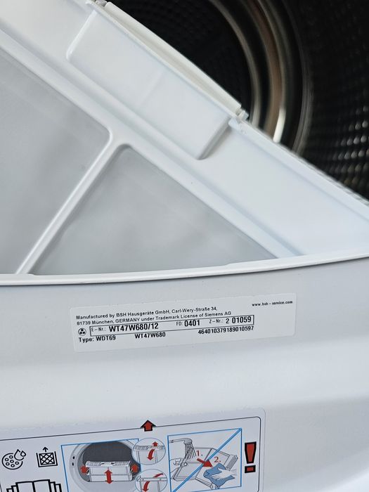 Сушилня с термопомпа  SIEMENS iQ500