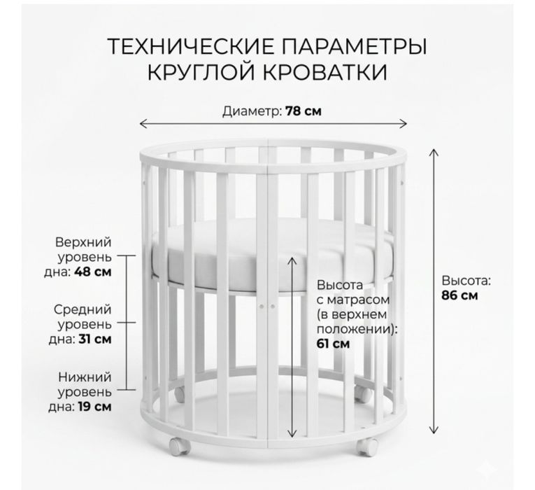 Детская кроватка Северянка