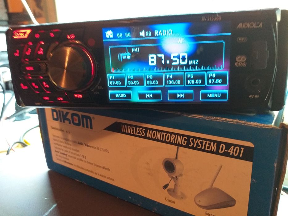 Dvd auto cu usb,card,fata detasabila nou