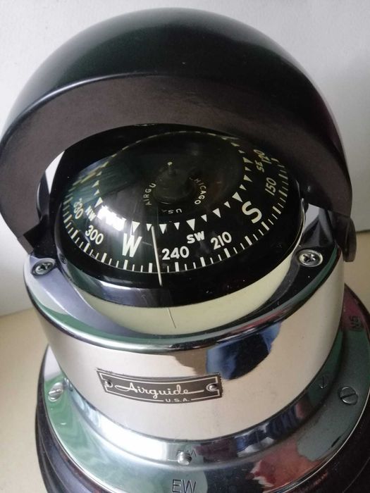 Busola profesionala vintage navala americana Airguide 1976