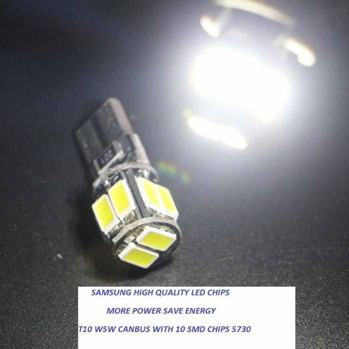 Дневни светлини Т10 w5w canbus samsung led лед авто крушки за габарити