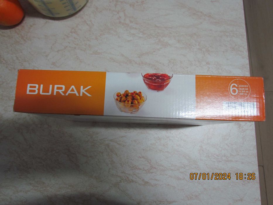 Vand Set 6 boluri din sticla