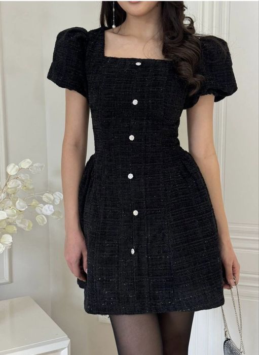 вечернее платье твид