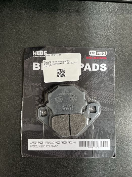 Placute de frana spate pentru aprilia rx125 suzuki GN125 kawasaki KH125