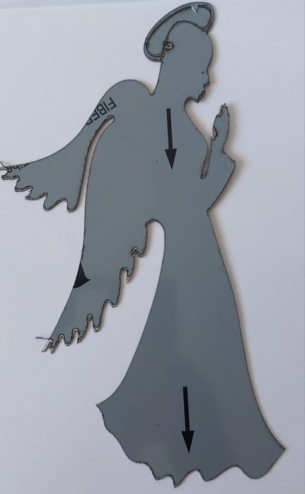 Înger inox decupat laser