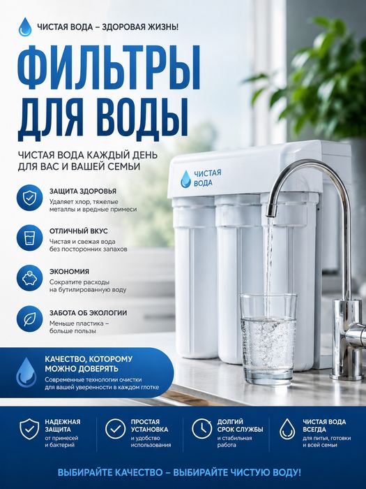 Замена фильтров для воды