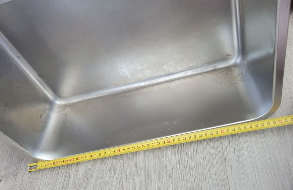 Litiera inox cu sita și mânere