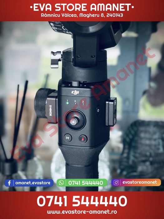 Gimbal DJI Ronin-SC Stabilizator pe 3 axe pentru camere mirrorless + DJI Ronin-SC Focus Motor + Clamp/suport pentru telefon