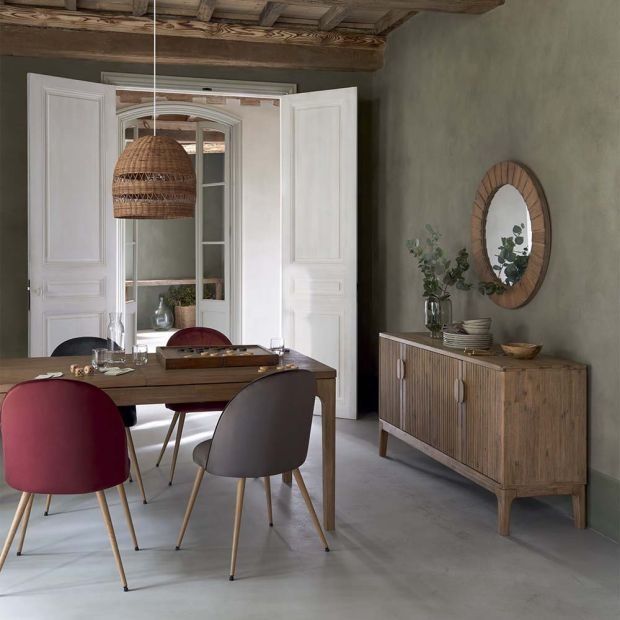 83см! Огромно кръгло огледало с масивна дървена рамка