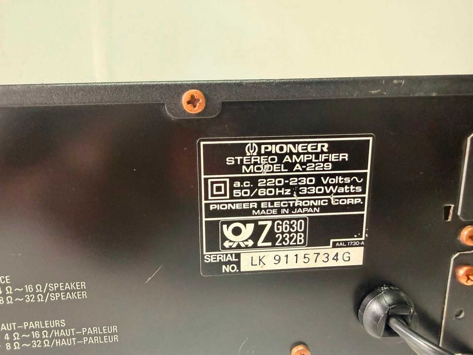 Pioneer A-229 amplificator stereo
