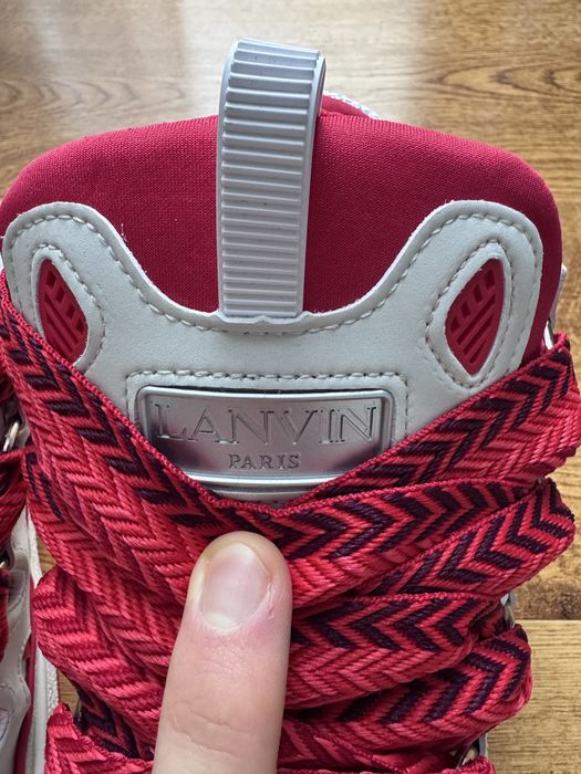 Lanvin Curb Sneakers roșii