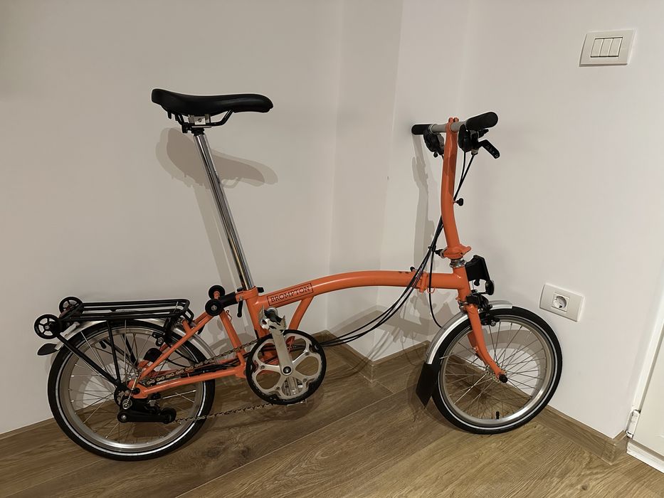 Bicicleta Brompton S6L + portbagaj after market