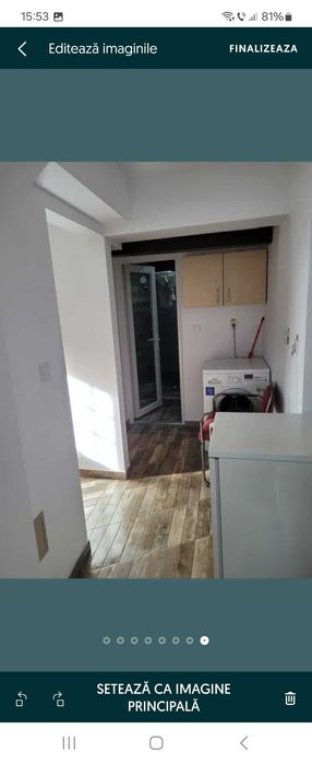 Apartament la demisol de inchiriat