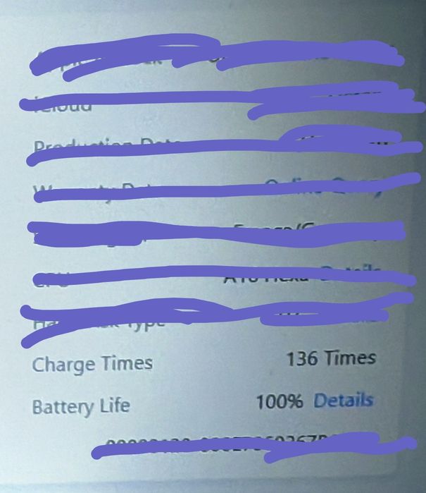 Батерия за iPhone 15 / 136 зареждания / 100% health / Свален / Оригинал / Гаранция